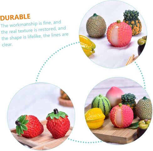 10Pcs Realistic Fake Fruit Set Artificial Fruits for Home Decor Kitchen Decoration Photography Props Lifelike Fake Strawberries Lemons and More in Saudi Arabia