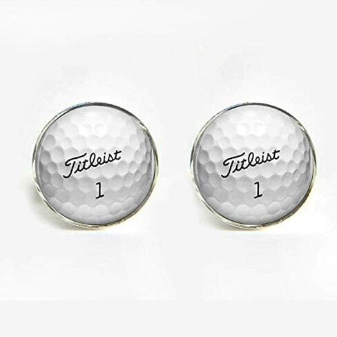 Golf Ball Silver Cufflinks in Saudi Arabia