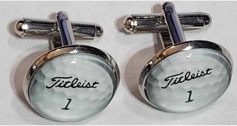 Golf Ball Silver Cufflinks in Saudi Arabia