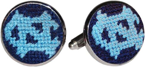 North Carolina Needlepoint Cufflinks by Smathers & Branson in Saudi Arabia