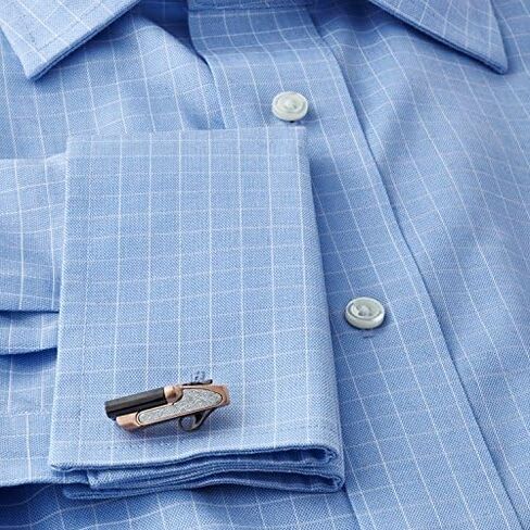 Deakin and Francis Shotgun Cufflinks, Rose Gold and Black Rhodium in Saudi Arabia