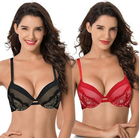 حمالة صدر نسائية من Curve Muse مقاس كبير تضيف 1 كوب من الدانتيل بشكل مثالي in Saudi Arabia