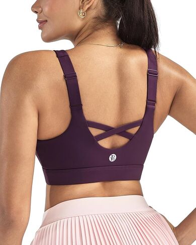 RUNNING GIRL Sports Bras for Women High Support, Adjustable Straps High Impact Sports Bras with Sewn in Pads Workout Bra in Saudi Arabia