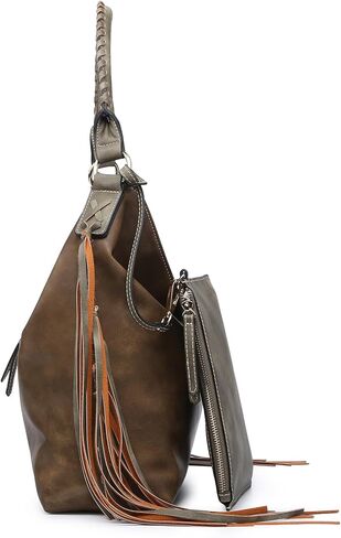 Oversize Hobo Bag for Women Boho Purses and Handbags Fringe Big 2 In 1 in Saudi Arabia