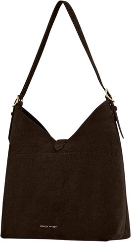 Rebecca Minkoff Megan Mini Hobo Bag, Women's Leather Shoulder Handbag with Magnetic Snap Closure, Fondant in Saudi Arabia