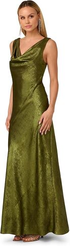 Adrianna Papell Women's Foil Woven Long Dress in Saudi Arabia