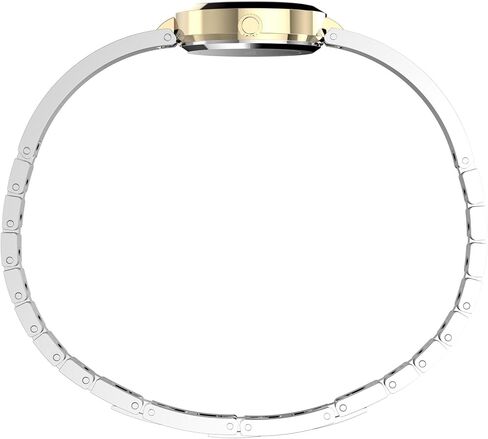 Timex Women's Main Street 25mm Watch - Two-Tone Bracelet Silver Dial Gold-Tone Case in Saudi Arabia