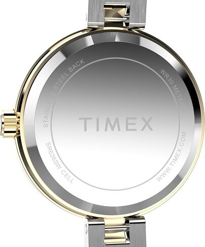 Timex Women's Main Street 25mm Watch - Two-Tone Bracelet Silver Dial Gold-Tone Case in Saudi Arabia