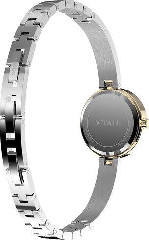 Timex Women's Main Street 25mm Watch - Two-Tone Bracelet Silver Dial Gold-Tone Case in Saudi Arabia