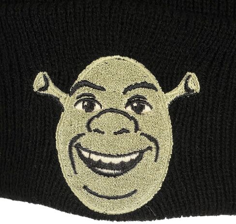 قبعة صغيرة ذات أساور قياسية من نسيج الأكريليك المطرز من Bioworld Shrek in Kuwait