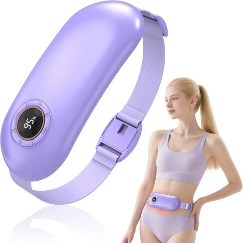 Heating Pad for Period Cramps, 3 Heat Levels and 3 Massage Modes, Portable Heating Pad for Menstrual Cramps Relief, Electric Heat Belt, Christmas Gifts for Women and Girl Stocking Stuffers(Pink) in Saudi Arabia