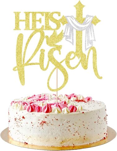 10 قطع من الذهب بريق الاكريليك الصليب الكعكة العلوي ، المعمودية ، الشركة الأولى ، الكعكة استحمام الطفل ، زينة الكيك الديني in Kuwait