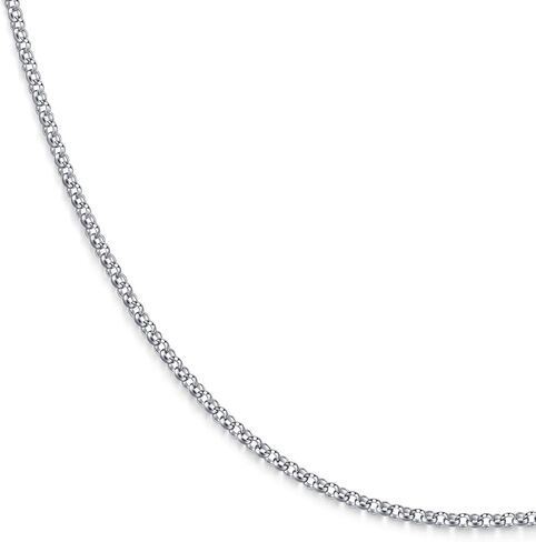 CHOW SANG SANG 18K Solid White Gold Machinery Chain Necklace for Women 45cm 03820N in Saudi Arabia