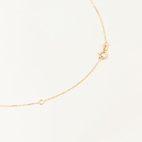 Gelin 14k Solid Gold Diamond Cut Cable Chain Necklace for Women in Saudi Arabia