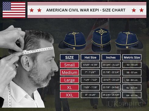 American Civil War Officer 1st Lieutenant Kepi (CSA) Black Band – Artillery Red Wool Hat/Cap in Saudi Arabia