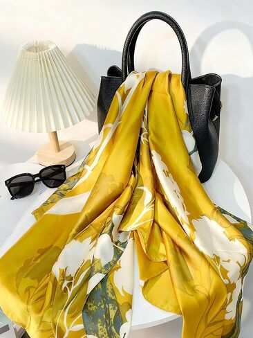 Women's Fashion Silky Head Neck Scarves 35" Bandana Scarf for Women in Saudi Arabia