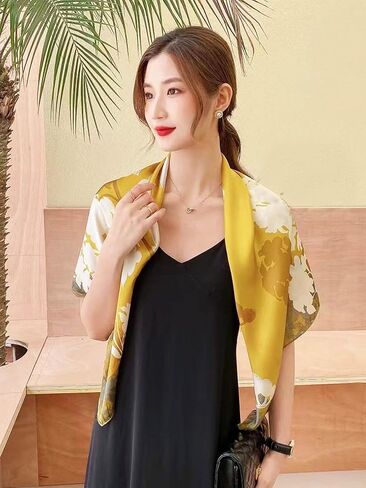 Women's Fashion Silky Head Neck Scarves 35" Bandana Scarf for Women in Saudi Arabia