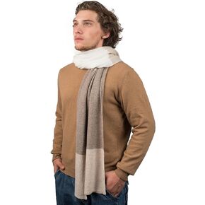 Dalle Piane Cashmere - وشاح 3 ألوان 100% كشمير - صنع في إيطاليا - رجالي in Kuwait