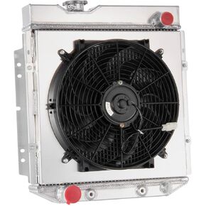 Full Aluminum Radiator compatible with 1960-1966 Ford Mustang Ranchero Falcon V8 3 Row Core Radiators in Kuwait