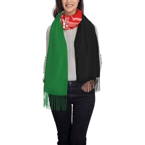 Flag of Afghanistan Tassel scarf wraps women's shawl wraps men's scarf comfortably warmth costume in Saudi Arabia