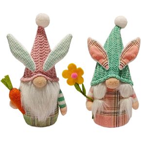 Spring Gnomes Plush Easter Sunflowers Decorations Handmade Elf Gnome Plush Decorations for Home Spring Summer Sunflower Decor Easter Gnomes Ornaments Festival Decor in Saudi Arabia