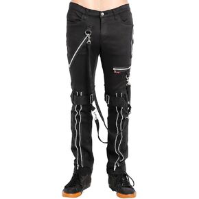 Tripp Strap Zipper Bondage Pants [Black] in Saudi Arabia