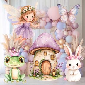 Purple Fairy First Birthday Décor, Fairy Tale Princess Party, Mushroom Door Party Props, Fairy Garden, Enchanted Fairy Indoor Standee in Saudi Arabia