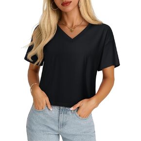 YUCOLEN Women's Cropped T Shirts Summer UPF 50+ Short Sleeve Tops in Saudi Arabia