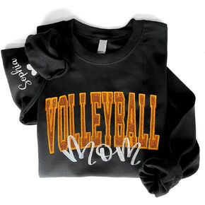 Chillever - Custom Sports Mom Sweatshirt Embroidered, Personalized Sport Mama Sweatshirts for Women, Game Day Shirt in Saudi Arabia