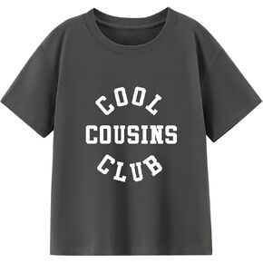 Cousin Crew Shirts for Kids Boys and Girls Baby T-Shirt Promoted to Big Cousin Toddler Summer Short Sleeve Tops Tee 2-8 Years in Saudi Arabia