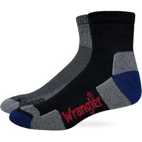 جوارب Wrangler All Terrain Gear للرجال Ultra Dri بدون خياطة لربع أصابع القدم، عبوة من زوجين in Kuwait
