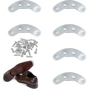 3 Pairs Metal Heel Plates, Shoes Heel Taps with Screw Sole Repair Kit for Shoes Boot in Saudi Arabia