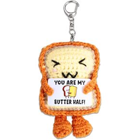 Valentines Day Gifts for Her Him Loved One "You Are My Butter Half" Toast Crochet Doll Romantic Gifts for Boyfriend Girlfriend Wife Husband Wedding Anniversary Decor Birthday Gift for Women Men Couple in Saudi Arabia