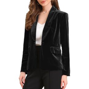 Allegra K Velvet Blazer Jackets for Women's Casual Business 2025 Suit in Saudi Arabia