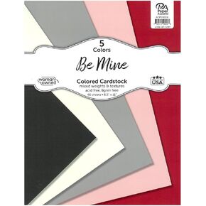 PA Paper Accents Stash Builder Cardstock 8.5" x 11" Assorted, 65lb Colored cardstock Paper for Card Making, Scrapbooking, Printing, Quilling and Crafts, 40 Piece Pack in Kuwait