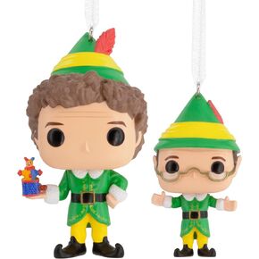 Hallmark Elf Buddy The Elf and Papa Elf Funko POP! Christmas Ornaments, Set of 2, Pop Culture Gifts in Saudi Arabia