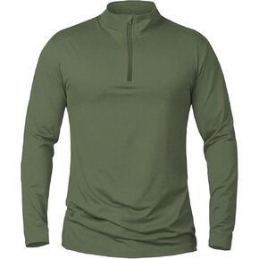 Mens Quarter Zip Pullover Sweatshirts - UPF 50+ Moisture Wicking & Breathable Sun Protection Golf Shirt in Saudi Arabia