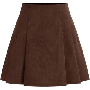 CIDER تنورة صغيرة مطوية التنانير للنساء منتصف الخصر سروال قصير مطوي تنورة صغيرة تنورة عادية تنورة قصيرة in Kuwait