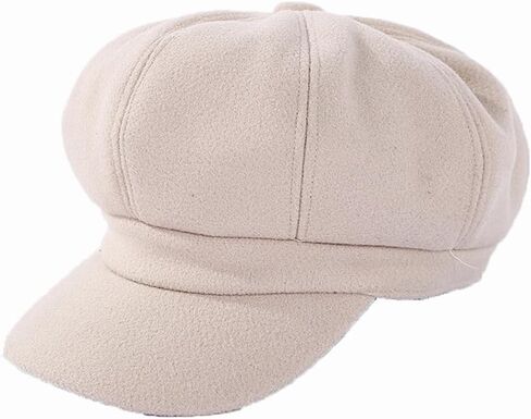 Women Beret Newsboy Hat, 8 Panels Beret Hats Vintage Cabbie Hat Fiddler Octagonal Cap in Saudi Arabia