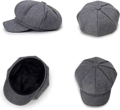 Women Beret Newsboy Hat 8 Panels Beret Hats Vintage Cabbie Hat Painter Cap Hats in Saudi Arabia