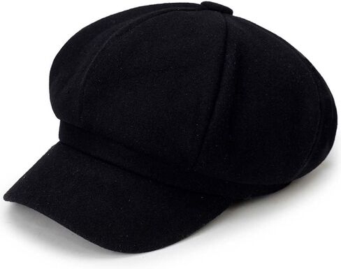 Women Octagonal Newsboy Cap Vintage Wool Cabbie Beret Hats Painter Baker Caps Adjustable Womens Beret Hat in Saudi Arabia