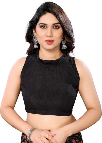 ملابس الحفلات النسائية من MOHIT CREATIONS بحواف جورجيت مطبوعة جاهزة للارتداء ساري مع قطعة بلوزة غير مخيطة in Kuwait