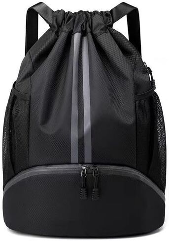 Drawstring Gym Bag for Women, Backpack Waterproof for Beach, Swim Bag wiht Shoes Compartment for men, Soccer Sports Backpack in Saudi Arabia