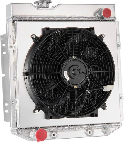 Full Aluminum Radiator compatible with 1960-1966 Ford Mustang Ranchero Falcon V8 3 Row Core Radiators in Kuwait