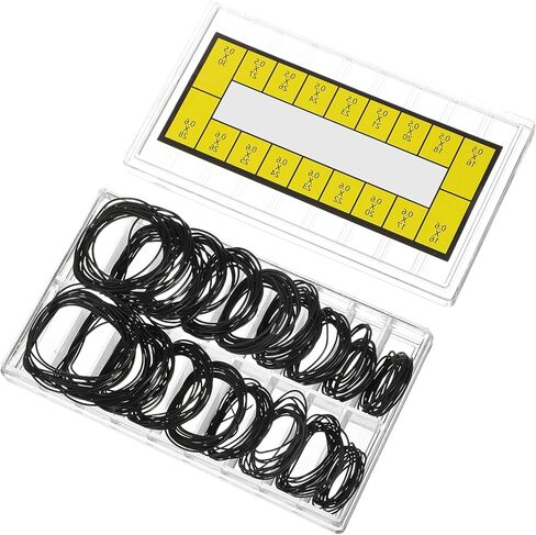 210 Pcs O Ring Watch Gasket Kit, 18 Sizes Rubber Sealing Ring Kit for Watch Back Cover Repair, 0.5/0.6 16-30mm Diameter Seal Gaskets in Saudi Arabia