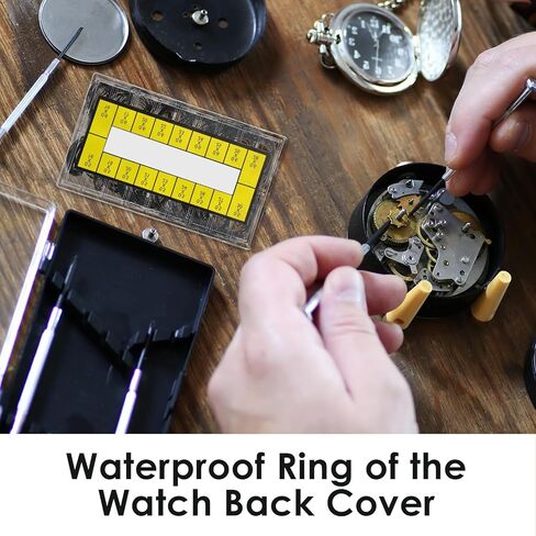 210 Pcs O Ring Watch Gasket Kit, 18 Sizes Rubber Sealing Ring Kit for Watch Back Cover Repair, 0.5/0.6 16-30mm Diameter Seal Gaskets in Saudi Arabia