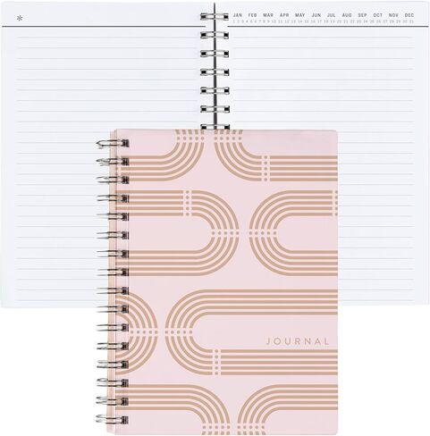 Erin Condren 7" x 9" Prompted Vision Journal - Turquoise Changeable Cover w/Platinum Coil. Vision Spreads, Lined, Dot grid, Sketchbook pages w/ 160 Pages, 80 Sheets of 80# Mohawk Paper in Kuwait
