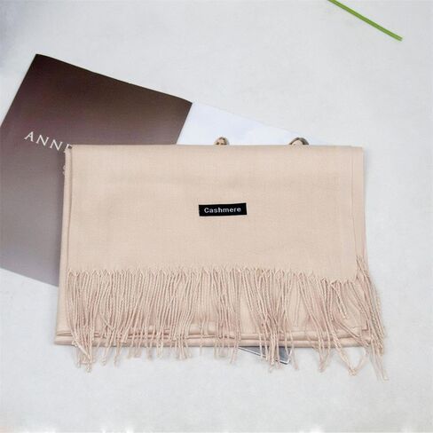 Women's Shawl Wrap, Cashmere Like Feel, Large Soft Warm Stole Scarf with Fringe in Saudi Arabia