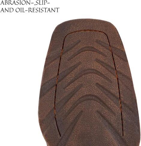SUREWAY Men's 10 inch Western Cowboy Work Boots for Men Square Toe,Premium Full Grain Leather,GoodyearWelted,Superior Oil/Slip/Water Resistant in Saudi Arabia