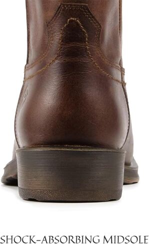 SUREWAY Men's 10 inch Western Cowboy Work Boots for Men Square Toe,Premium Full Grain Leather,GoodyearWelted,Superior Oil/Slip/Water Resistant in Saudi Arabia